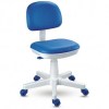 Cadeira giratória Kid´s Color - Courino azul base branca