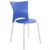 Cadeira em polipropileno Bistrô azul