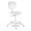 Cadeira giratria Kids Color - Courino branco e base branca