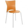 cadeira em polipropileno bistr laranja