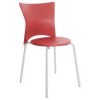 Cadeira em polipropileno Bistr vermelho